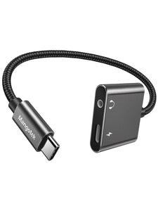 Asobilor USB C To 3.5mm Headphone And Charger Adapter, 2-in-1 USB C To Aux Audio - Foto 3